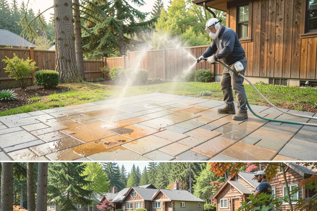 Heavy Equipment Cleaning in Edgewood, Pierce County, WA - Heavy equipment benefits from cleaning after every muddy project, especially through Washington's wet fall and winter seasons.