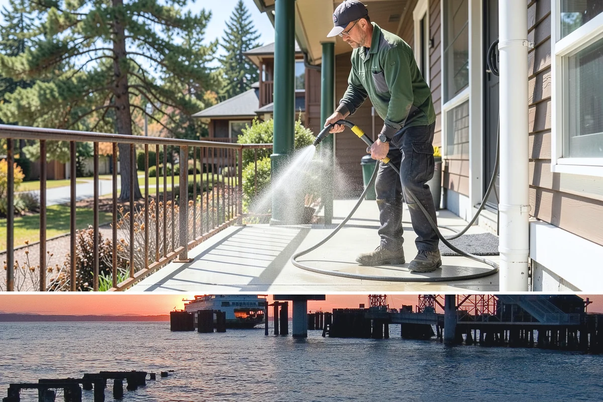 Heavy Equipment Cleaning in Edmonds, Snohomish County, WA - Heavy equipment benefits from cleaning after every muddy project, especially through Washington's wet fall and winter seasons.