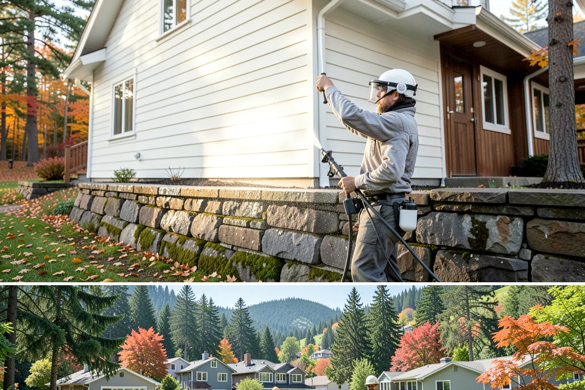 Heavy Equipment Cleaning in Fircrest, Pierce County, WA - Heavy equipment benefits from cleaning after every muddy project, especially through Washington's wet fall and winter seasons.