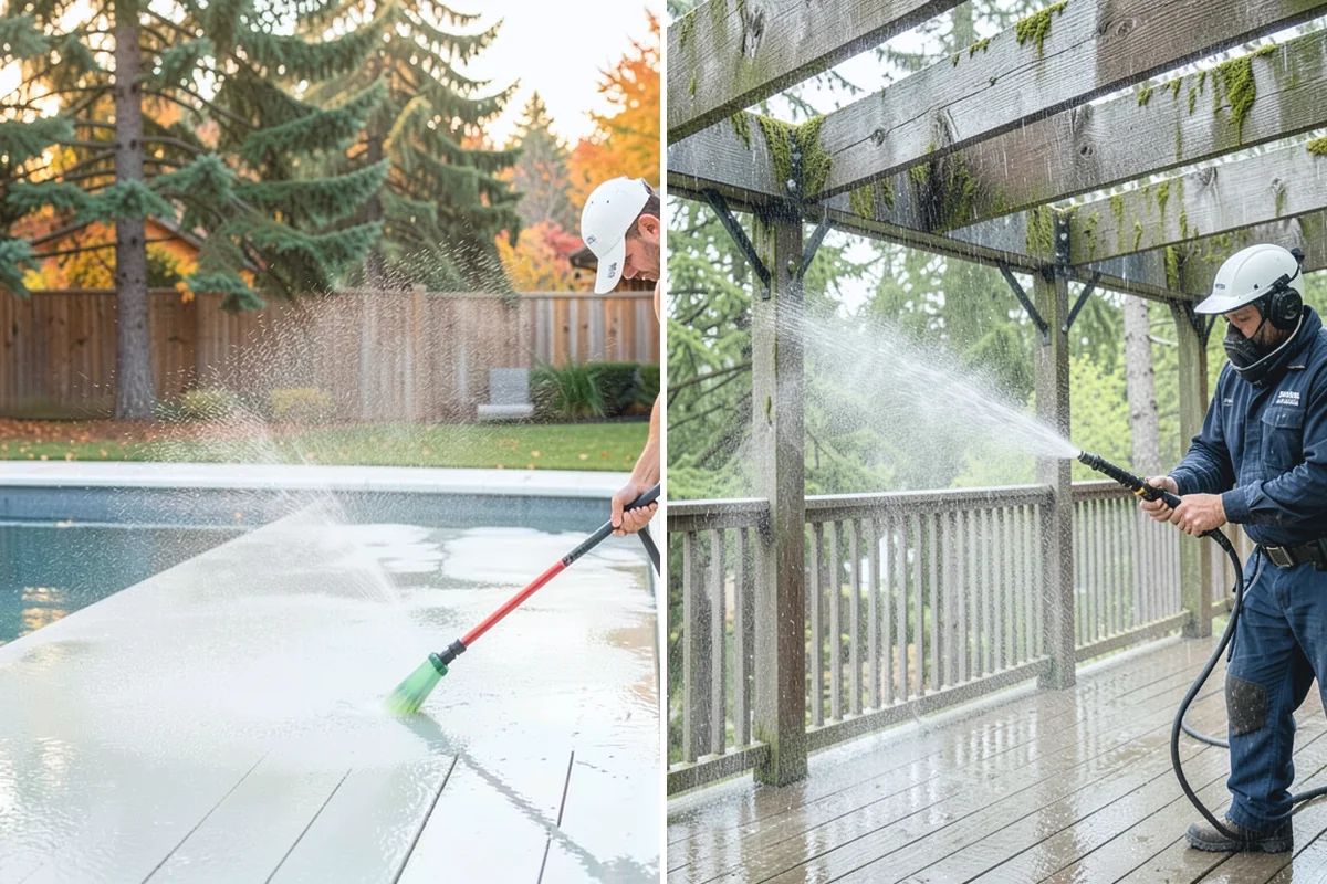 Heavy Equipment Cleaning in Hamilton, Skagit County, WA - Stage equipment over a contained wash area