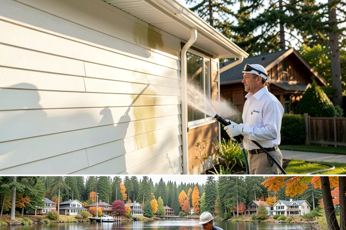 Heavy Equipment Cleaning in La Conner, Skagit County, WA - Heavy equipment benefits from cleaning after every muddy project, especially through Washington's wet fall and winter seasons.