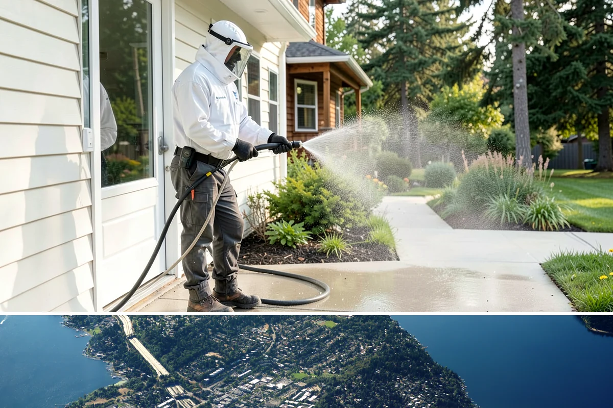 Heavy Equipment Cleaning in Mercer Island, King County, WA - Heavy equipment benefits from cleaning after every muddy project, especially through Washington's wet fall and winter seasons.