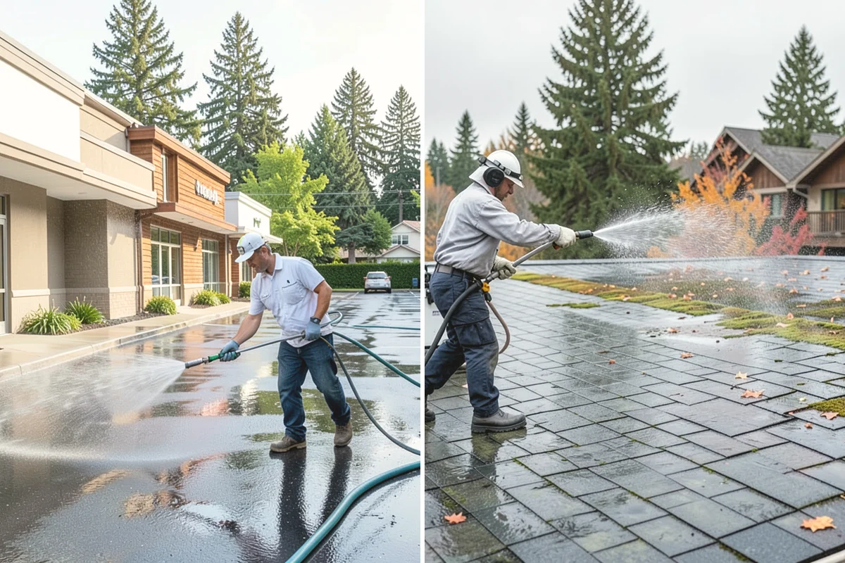 Heavy Equipment Cleaning in Mill Creek, Snohomish County, WA - Stage equipment over a contained wash area