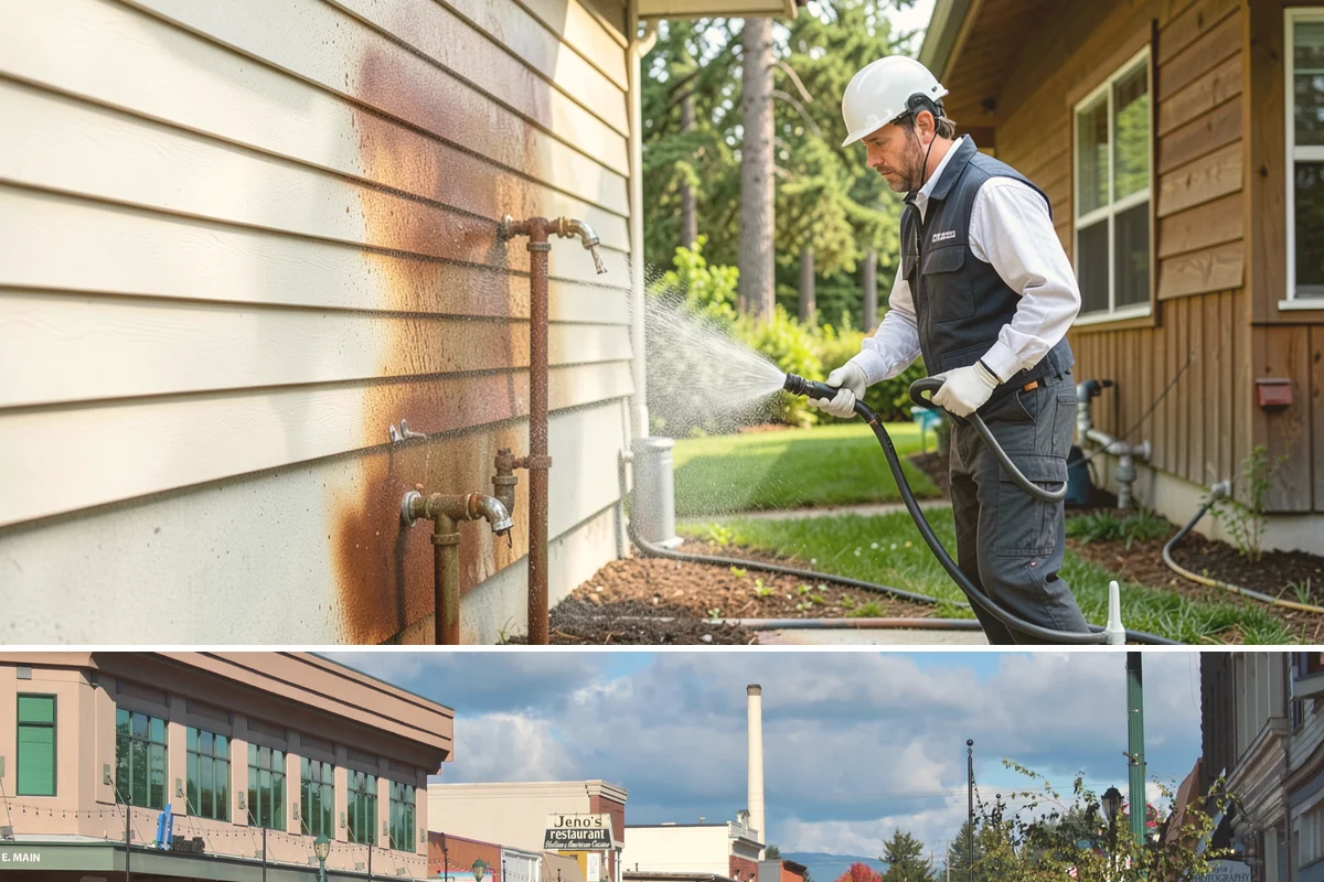 Heavy Equipment Cleaning in Monroe, Snohomish County, WA - Heavy equipment benefits from cleaning after every muddy project, especially through Washington's wet fall and winter seasons.