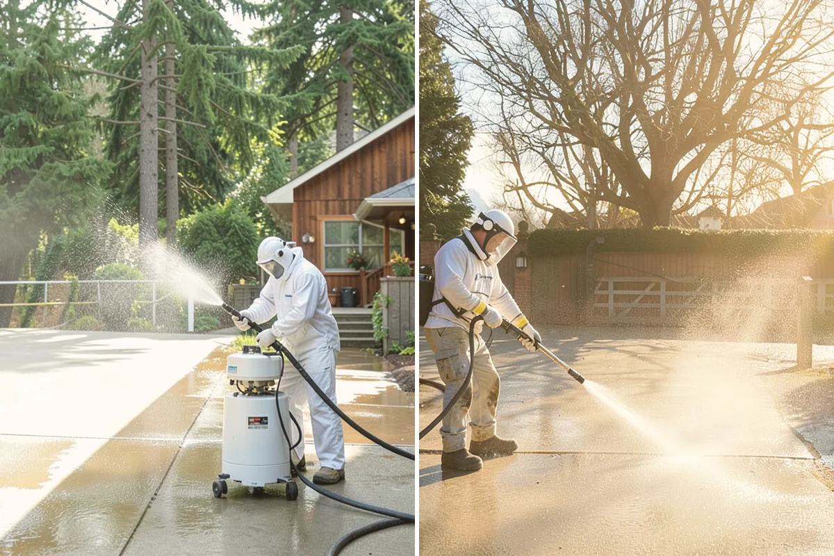 Heavy Equipment Cleaning in Mount Vernon, Skagit County, WA - Stage equipment over a contained wash area