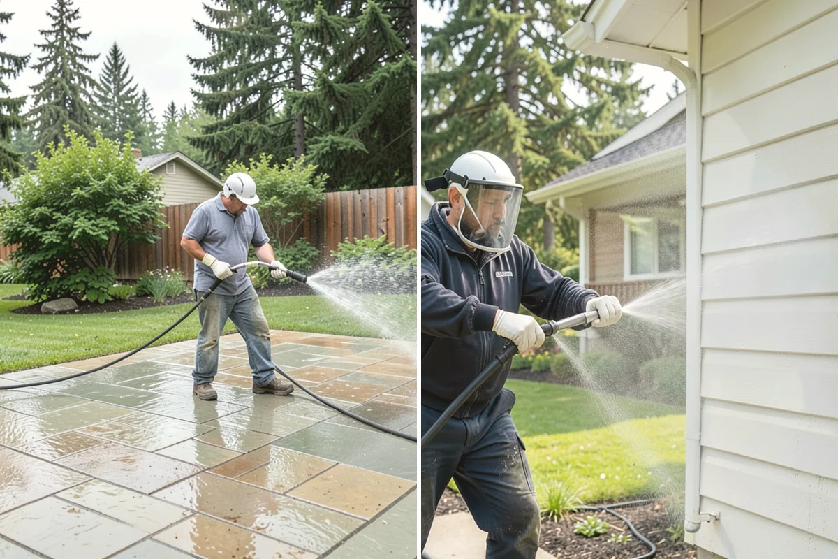 Heavy Equipment Cleaning in Mukilteo, Snohomish County, WA - Stage equipment over a contained wash area