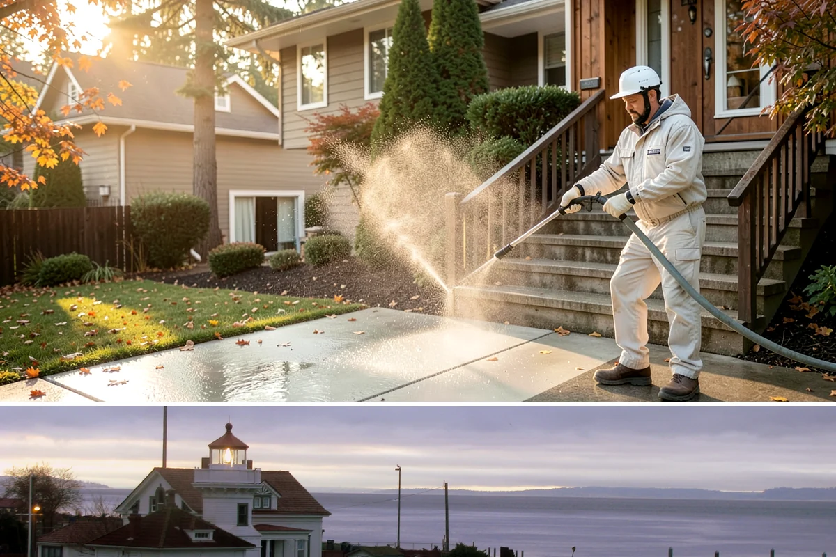 Heavy Equipment Cleaning in Mukilteo, Snohomish County, WA - Heavy equipment benefits from cleaning after every muddy project, especially through Washington's wet fall and winter seasons.