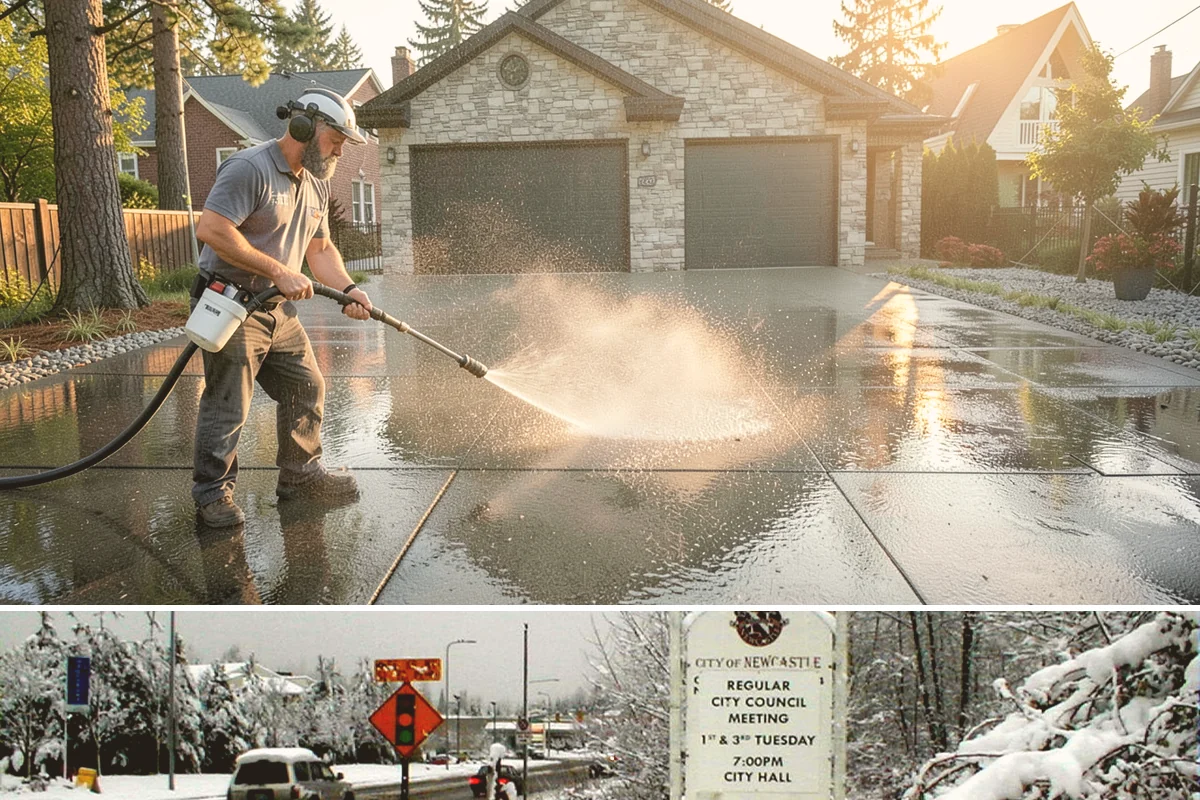Heavy Equipment Cleaning in Newcastle, King County, WA - Heavy equipment benefits from cleaning after every muddy project, especially through Washington's wet fall and winter seasons.