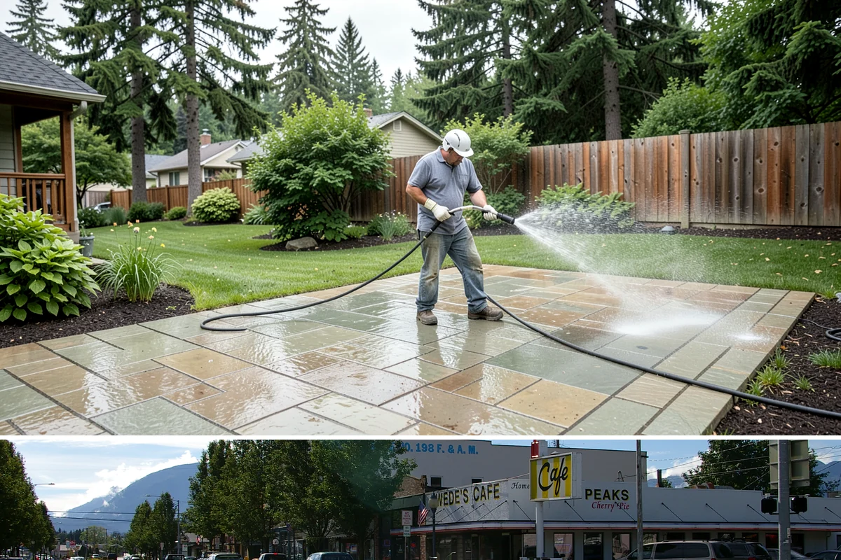 Heavy Equipment Cleaning in North Bend, King County, WA - Heavy equipment benefits from cleaning after every muddy project, especially through Washington's wet fall and winter seasons.