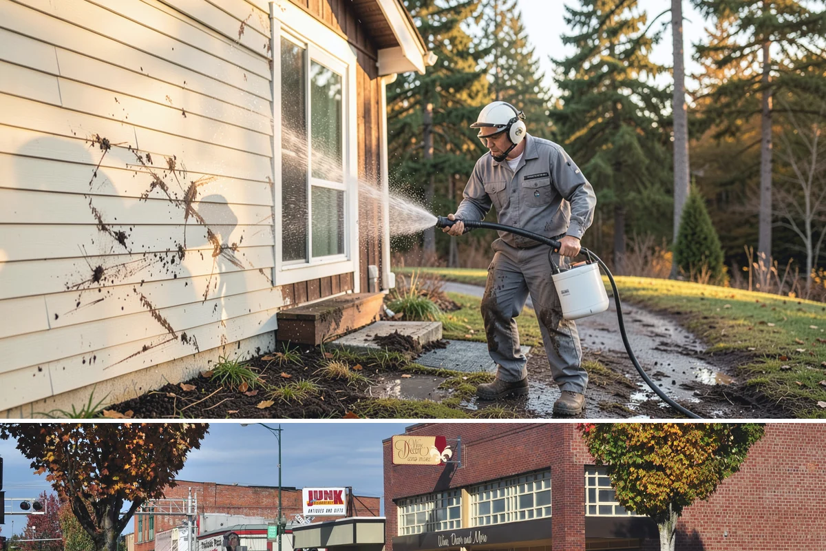 Heavy Equipment Cleaning in Puyallup, Pierce County, WA - Heavy equipment benefits from cleaning after every muddy project, especially through Washington's wet fall and winter seasons.