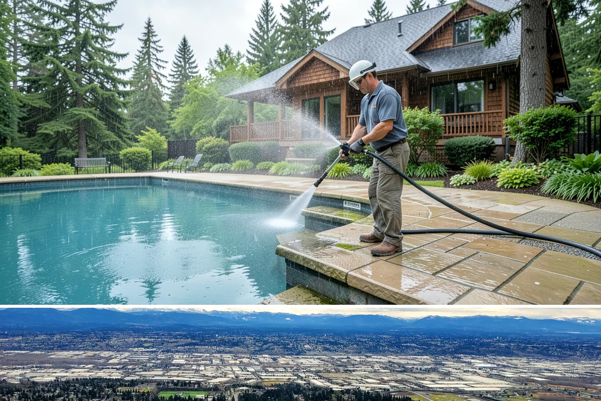 Heavy Equipment Cleaning in SeaTac, King County, WA - Heavy equipment benefits from cleaning after every muddy project, especially through Washington's wet fall and winter seasons.