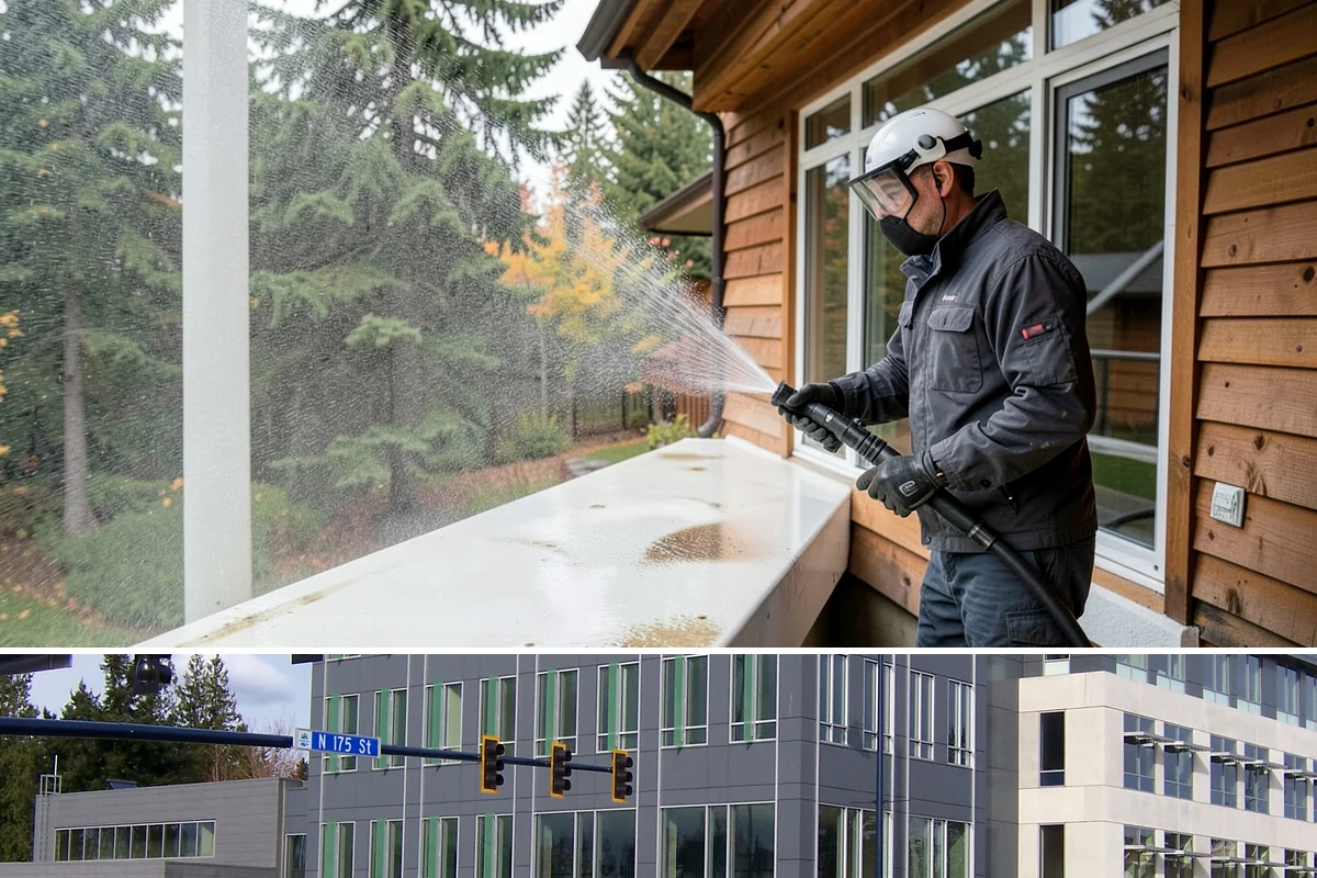 Heavy Equipment Cleaning in Shoreline, King County, WA - Heavy equipment benefits from cleaning after every muddy project, especially through Washington's wet fall and winter seasons.