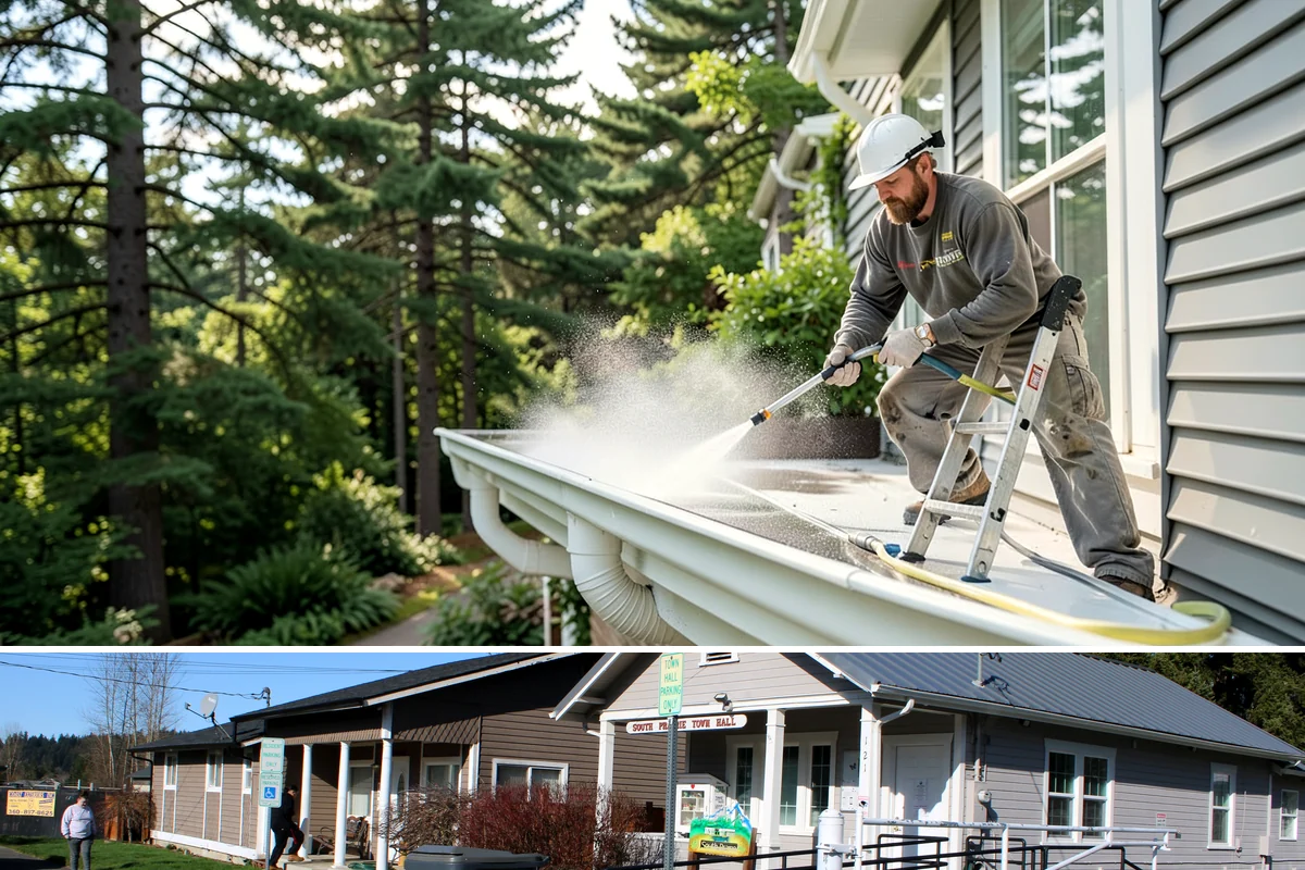 Heavy Equipment Cleaning in South Prairie, Pierce County, WA - Heavy equipment benefits from cleaning after every muddy project, especially through Washington's wet fall and winter seasons.