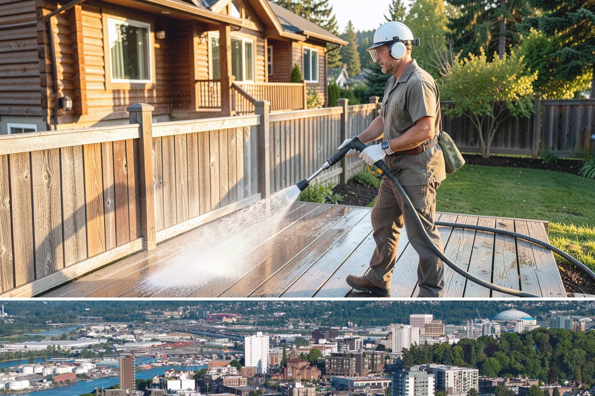 Heavy Equipment Cleaning in Tacoma, Pierce County, WA - Heavy equipment benefits from cleaning after every muddy project, especially through Washington's wet fall and winter seasons.