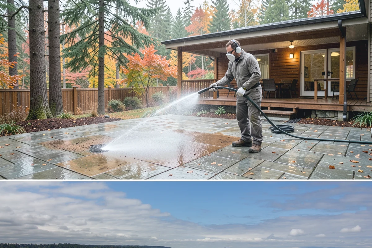 Heavy Equipment Cleaning in University Place, Pierce County, WA - Heavy equipment benefits from cleaning after every muddy project, especially through Washington's wet fall and winter seasons.