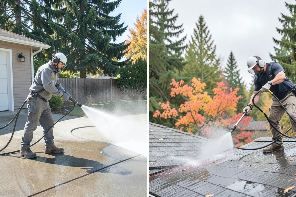 Heavy Equipment Cleaning in Woodinville, King County, WA - Stage equipment over a contained wash area