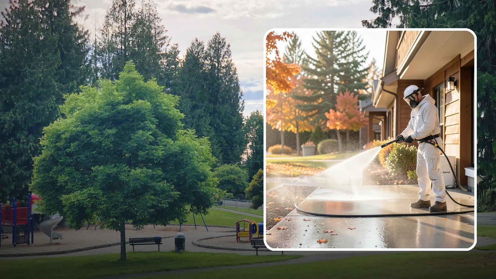HOA Maintenance Cleaning in Bonney Lake, Pierce County, WA - HOA maintenance cleaning delivers scheduled, community-wide exterior washing that keeps shared surfaces uniform and standards...