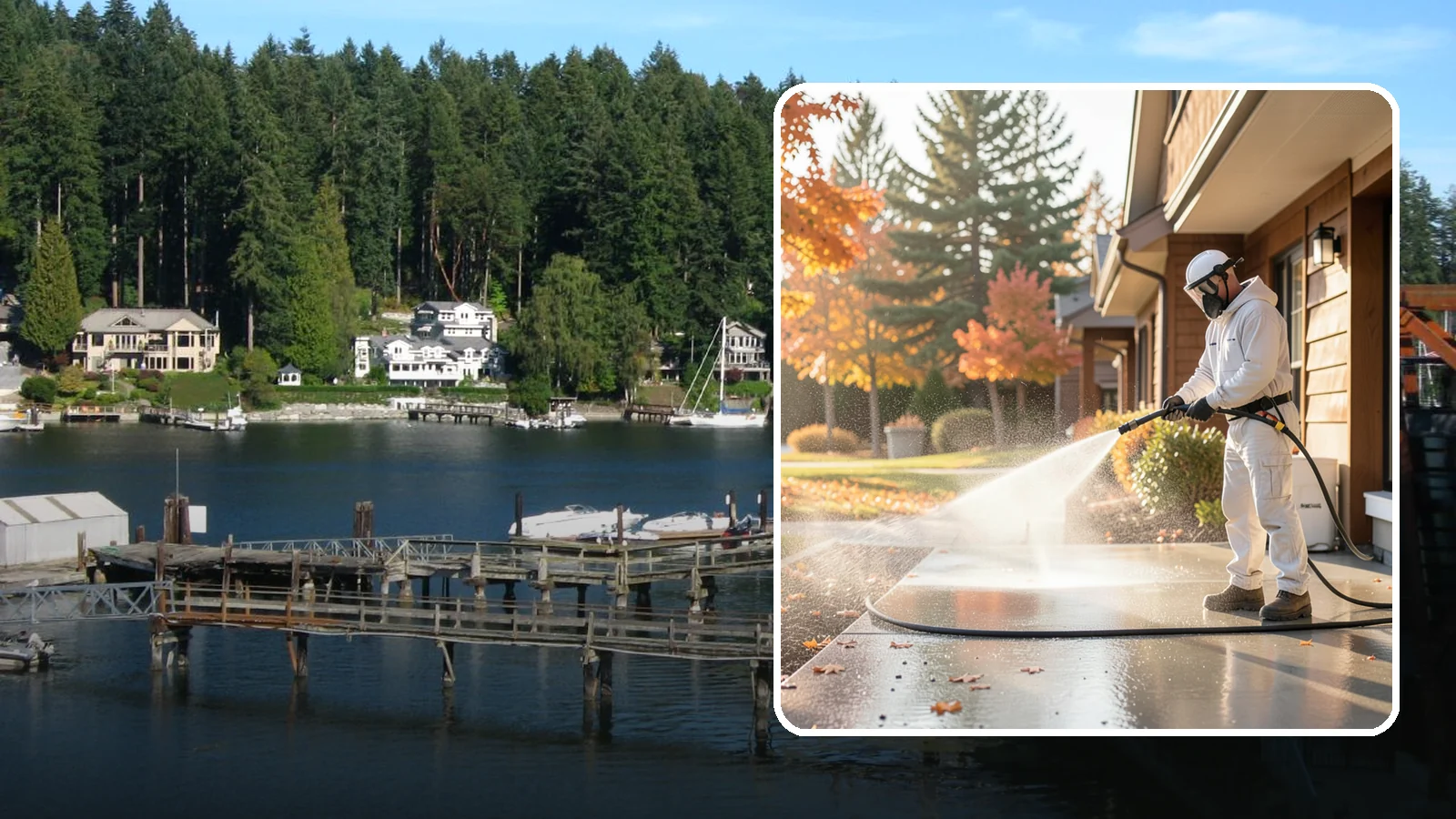 HOA Maintenance Cleaning in Gig Harbor, Pierce County, WA - HOA maintenance cleaning delivers scheduled, community-wide exterior washing that keeps shared surfaces uniform and standards...