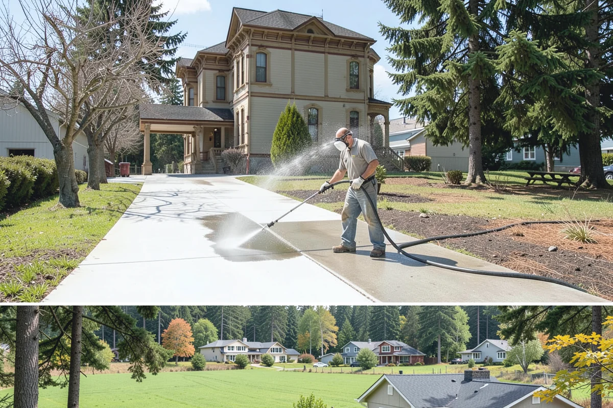 HOA Maintenance Cleaning in Lyman, Skagit County, WA - Plan community-wide service for spring and fall, the two windows that best manage Northwest moss and algae on shared surfaces.
