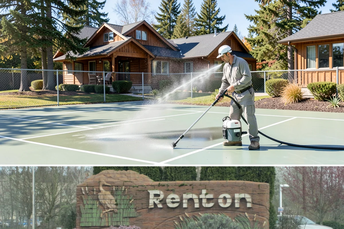 HOA Maintenance Cleaning in Renton, King County, WA - Plan community-wide service for spring and fall, the two windows that best manage Northwest moss and algae on shared surfaces.
