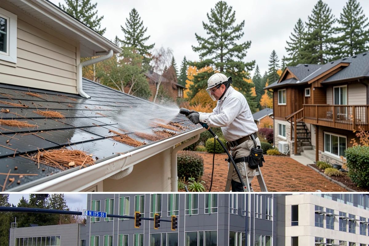 HOA Maintenance Cleaning in Shoreline, King County, WA - Plan community-wide service for spring and fall, the two windows that best manage Northwest moss and algae on shared surfaces.