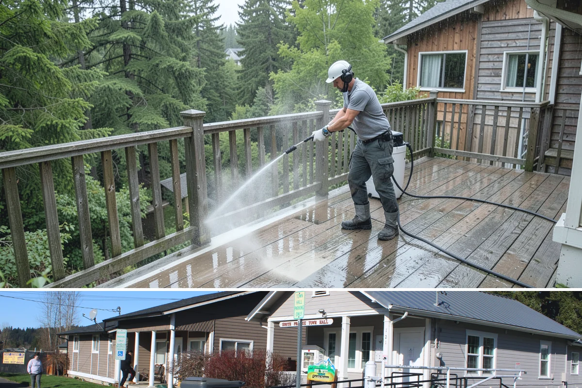HOA Maintenance Cleaning in South Prairie, Pierce County, WA - Plan community-wide service for spring and fall, the two windows that best manage Northwest moss and algae on shared surfaces.