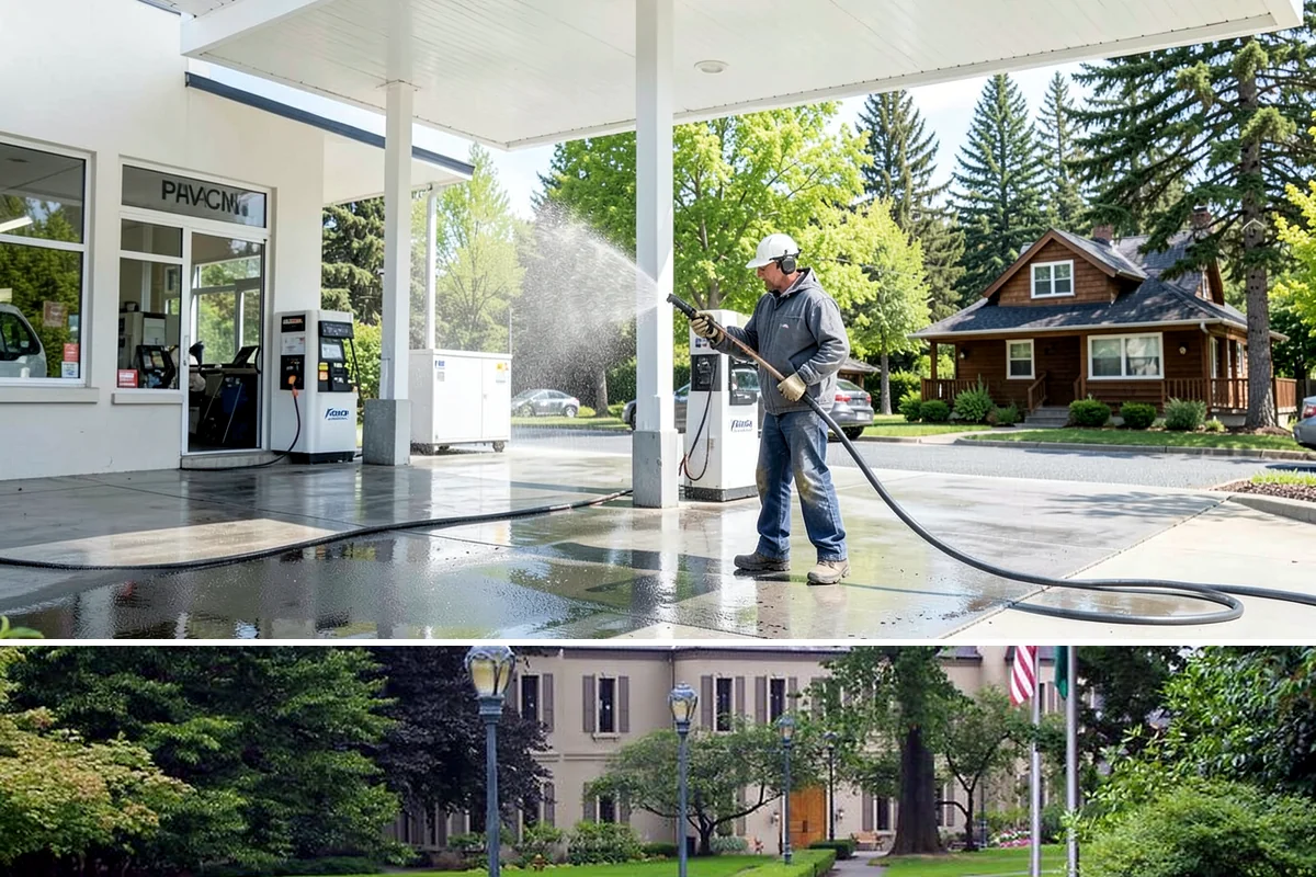 HOA Maintenance Cleaning in Woodinville, King County, WA - Plan community-wide service for spring and fall, the two windows that best manage Northwest moss and algae on shared surfaces.