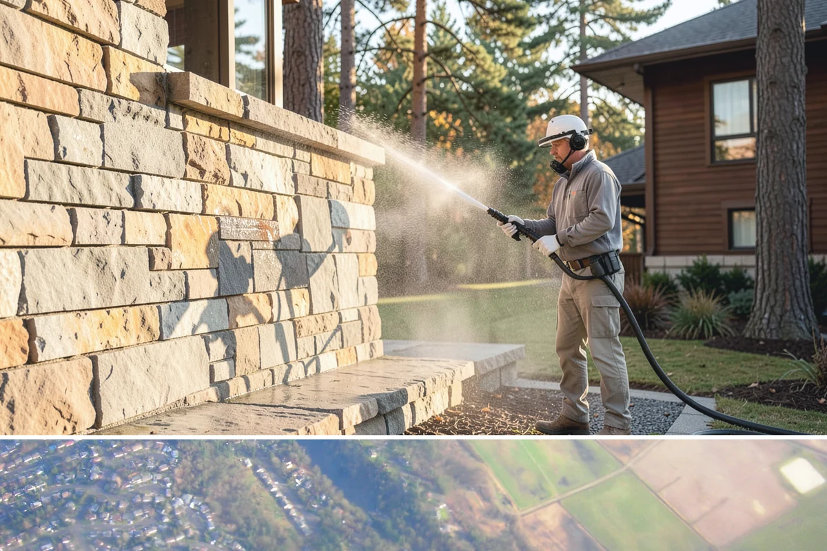 HOA Pressure Washing in Algona, King County, WA - A spring deep clean paired with a fall moss treatment keeps community areas safe through Washington's wettest months.
