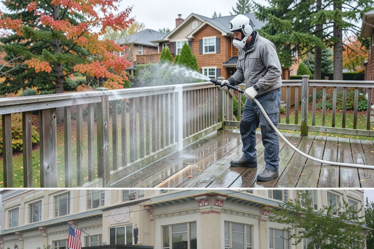 HOA Pressure Washing in Anacortes, Skagit County, WA - A spring deep clean paired with a fall moss treatment keeps community areas safe through Washington's wettest months.