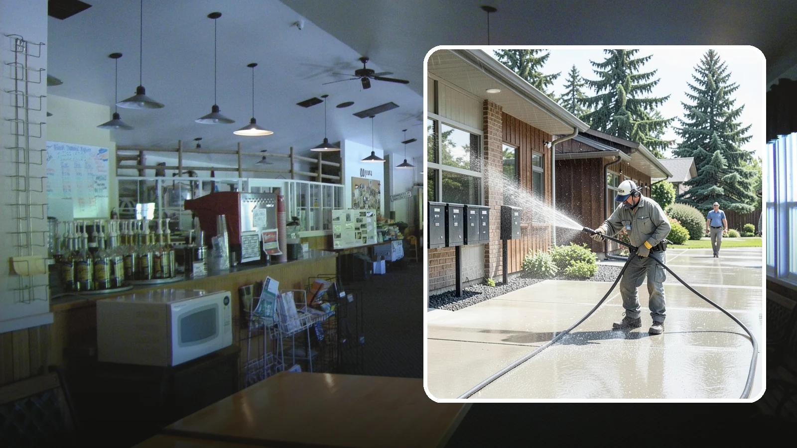 HOA Pressure Washing in Black Diamond, King County, WA - We help Washington homeowner associations maintain clean shared sidewalks, mailboxes, and community structures on a predictable...