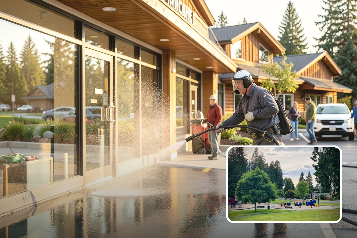 HOA Pressure Washing in Bonney Lake, Pierce County, WA - Reduces slip-and-fall liability on shared paths