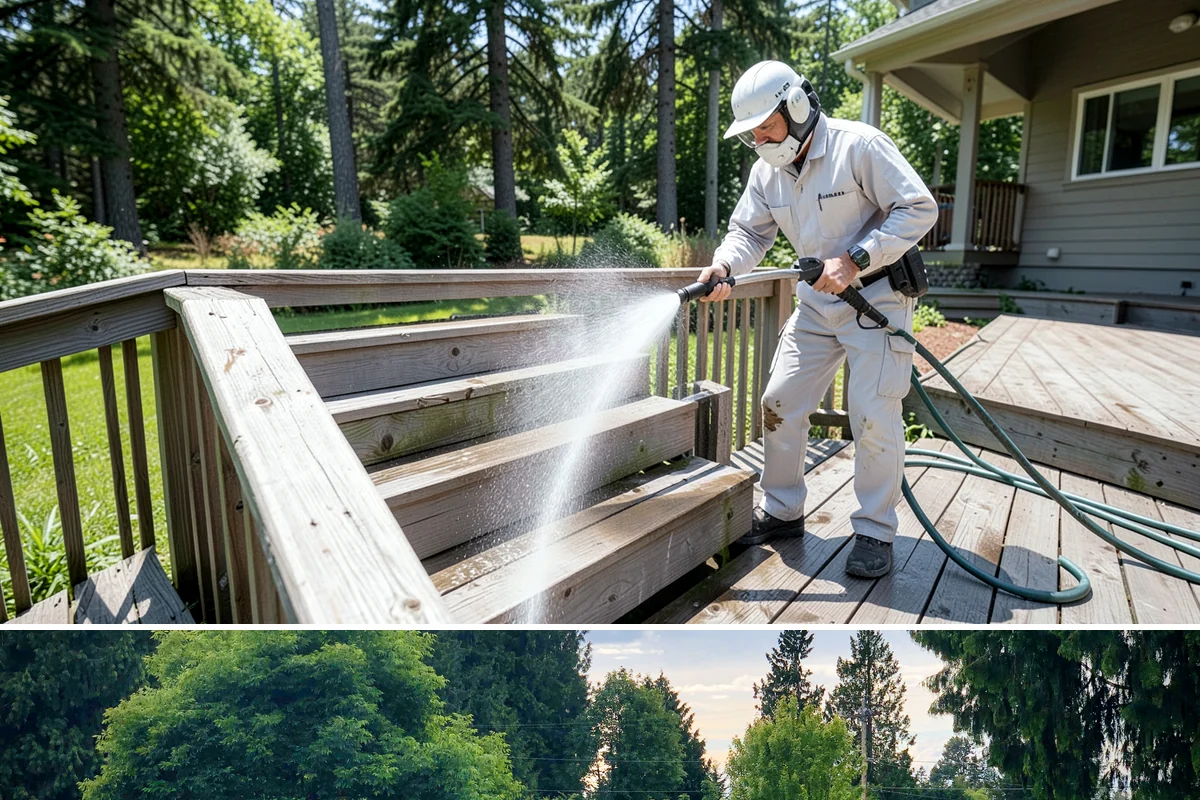 HOA Pressure Washing in Bonney Lake, Pierce County, WA - A spring deep clean paired with a fall moss treatment keeps community areas safe through Washington's wettest months.