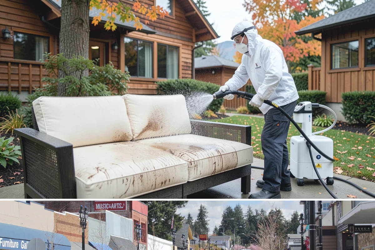 HOA Pressure Washing in Bothell, King County, WA - A spring deep clean paired with a fall moss treatment keeps community areas safe through Washington's wettest months.