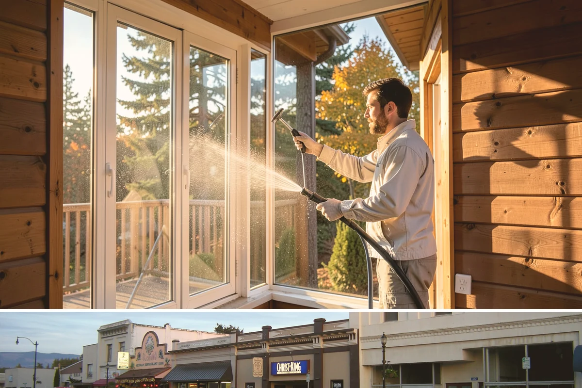 HOA Pressure Washing in Burlington, Skagit County, WA - A spring deep clean paired with a fall moss treatment keeps community areas safe through Washington's wettest months.