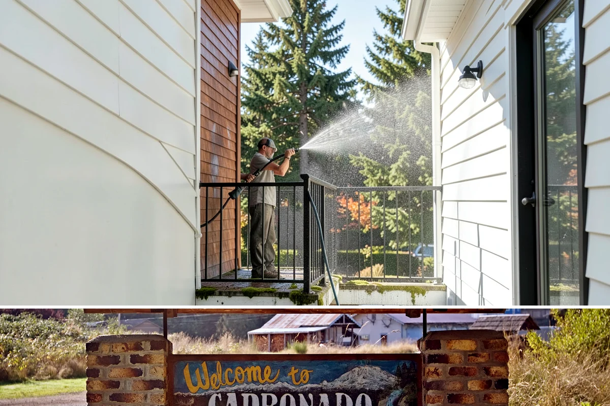 HOA Pressure Washing in Carbonado, Pierce County, WA - A spring deep clean paired with a fall moss treatment keeps community areas safe through Washington's wettest months.