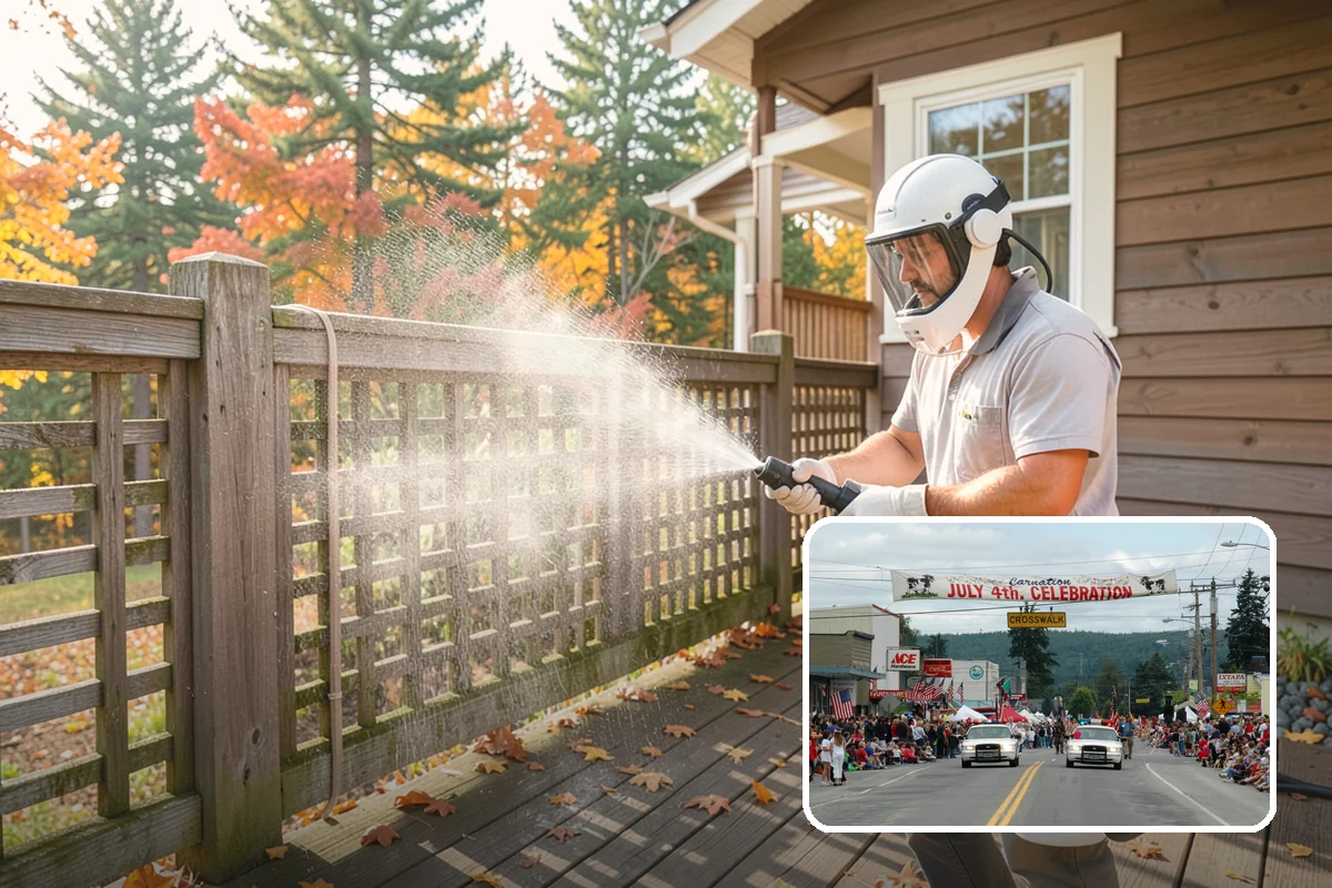 HOA Pressure Washing in Carnation, King County, WA - Reduces slip-and-fall liability on shared paths