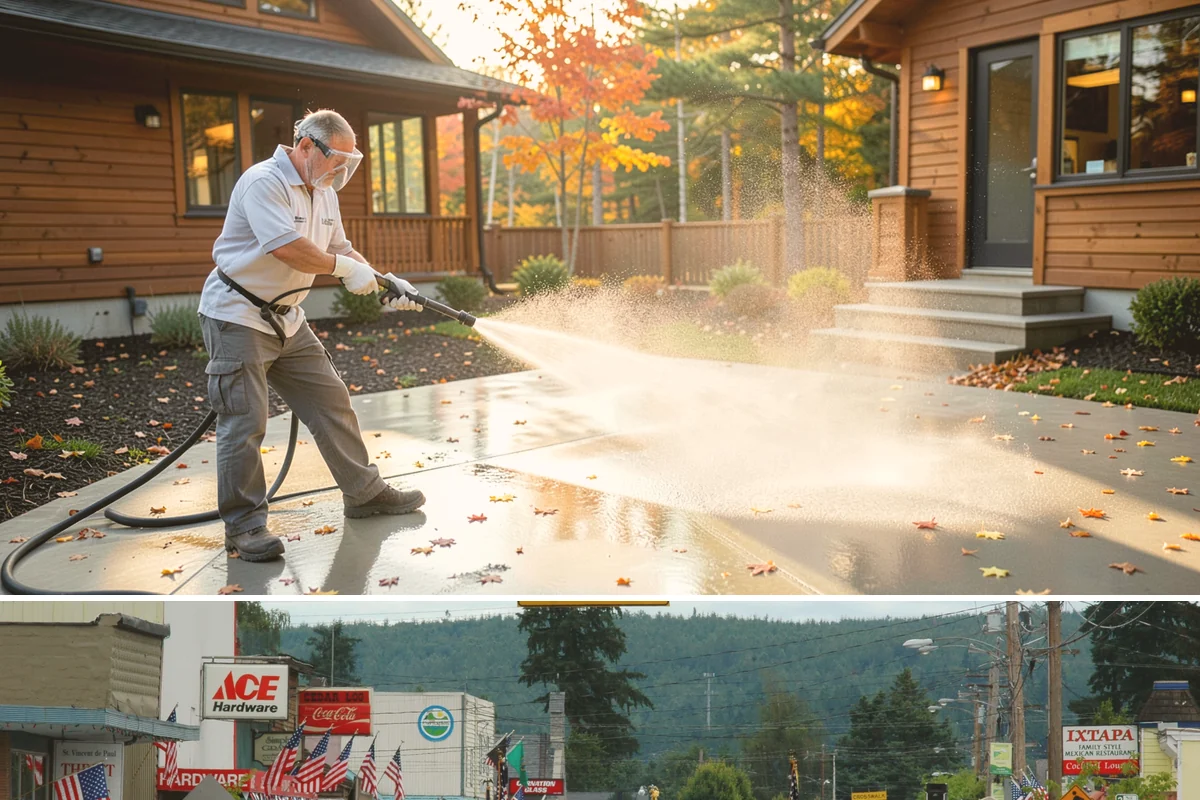 HOA Pressure Washing in Carnation, King County, WA - A spring deep clean paired with a fall moss treatment keeps community areas safe through Washington's wettest months.