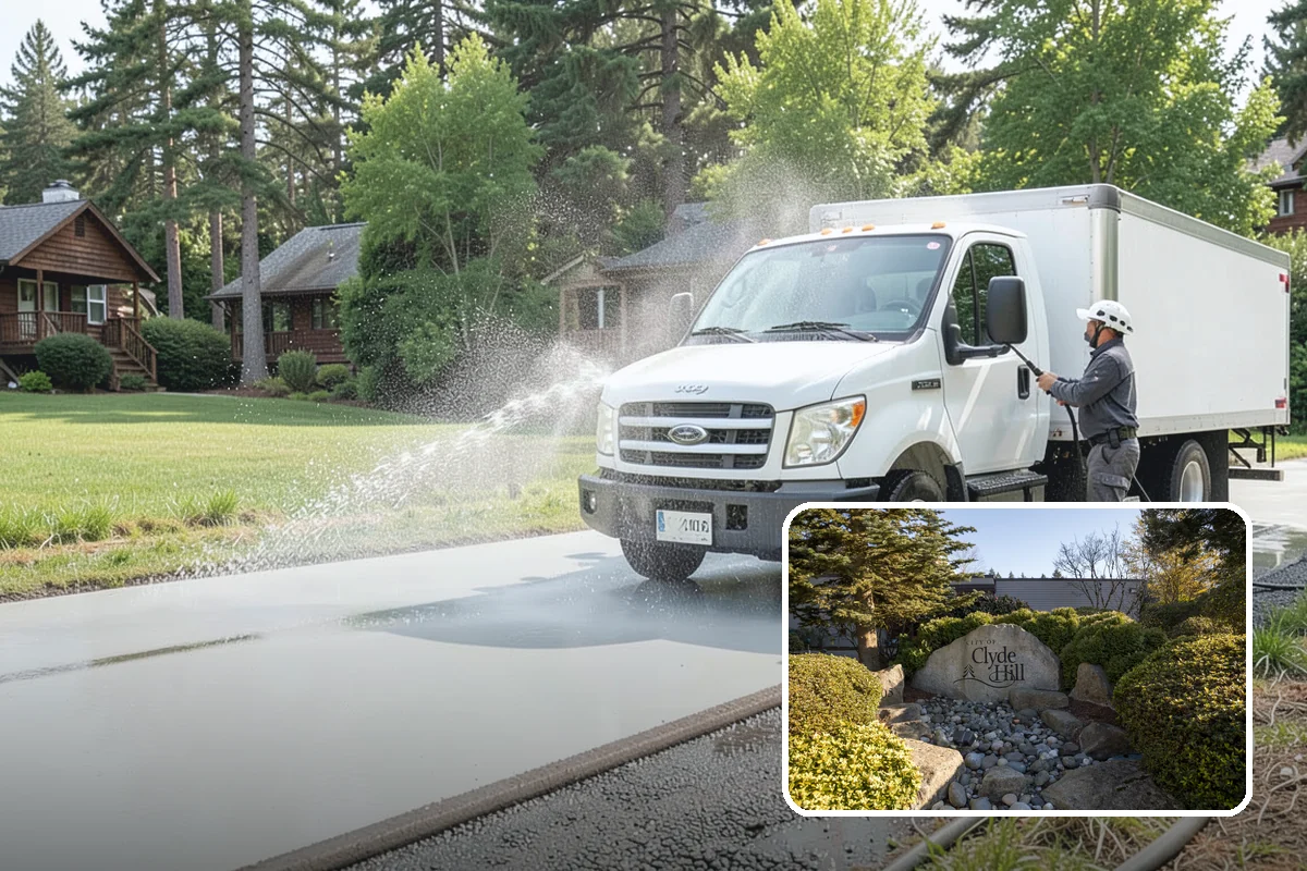 HOA Pressure Washing in Clyde Hill, King County, WA - Reduces slip-and-fall liability on shared paths
