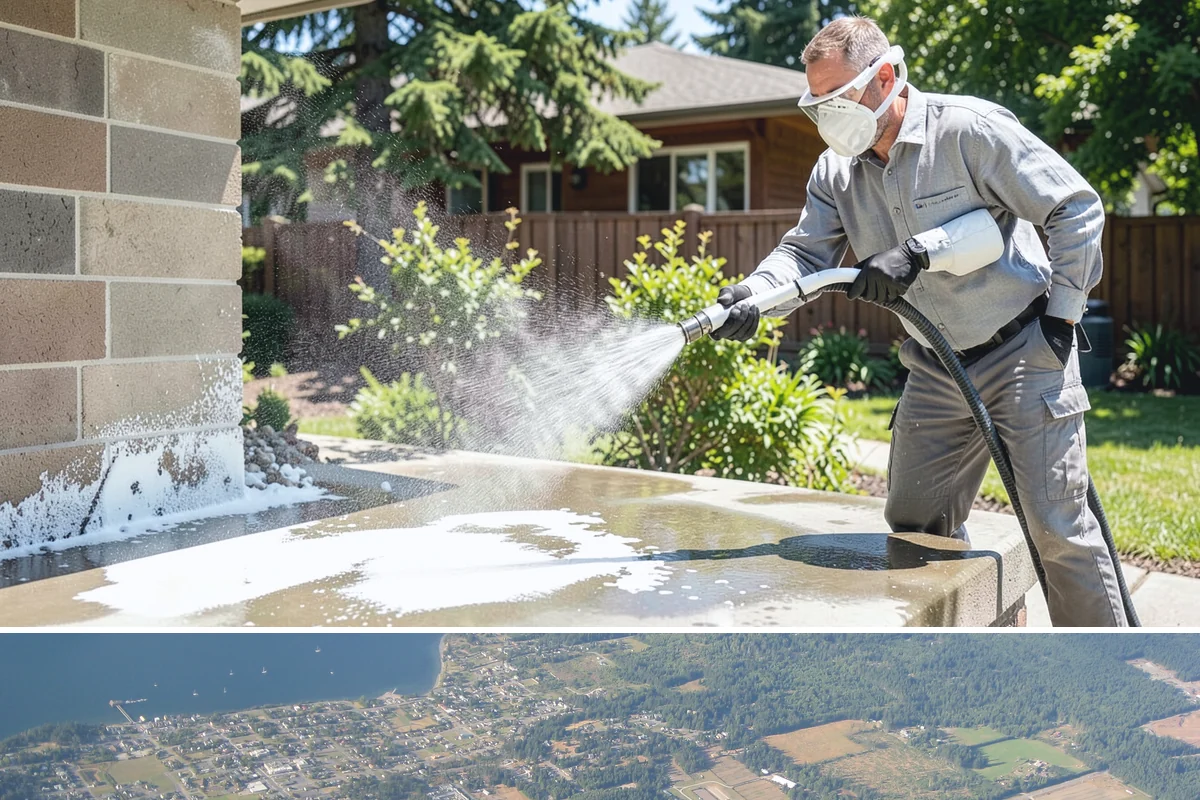 HOA Pressure Washing in Coupeville, Island County, WA - A spring deep clean paired with a fall moss treatment keeps community areas safe through Washington's wettest months.