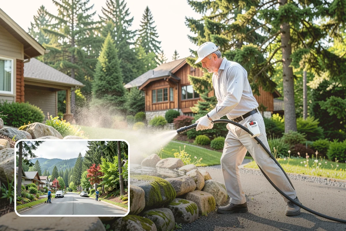 HOA Pressure Washing in Darrington, Snohomish County, WA - Reduces slip-and-fall liability on shared paths