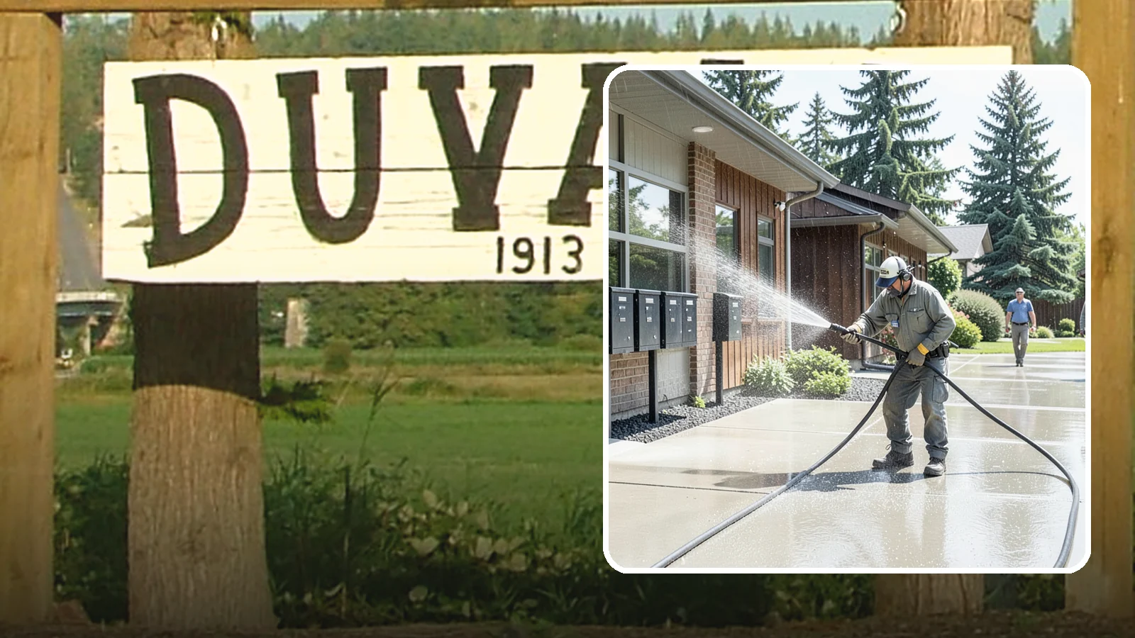 HOA Pressure Washing in Duvall, King County, WA - We help Washington homeowner associations maintain clean shared sidewalks, mailboxes, and community structures on a predictable...
