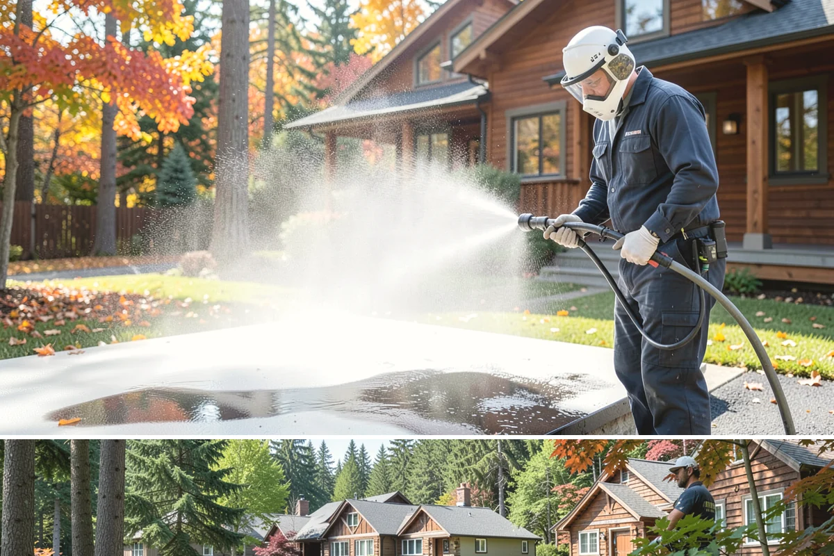 HOA Pressure Washing in Edgewood, Pierce County, WA - A spring deep clean paired with a fall moss treatment keeps community areas safe through Washington's wettest months.