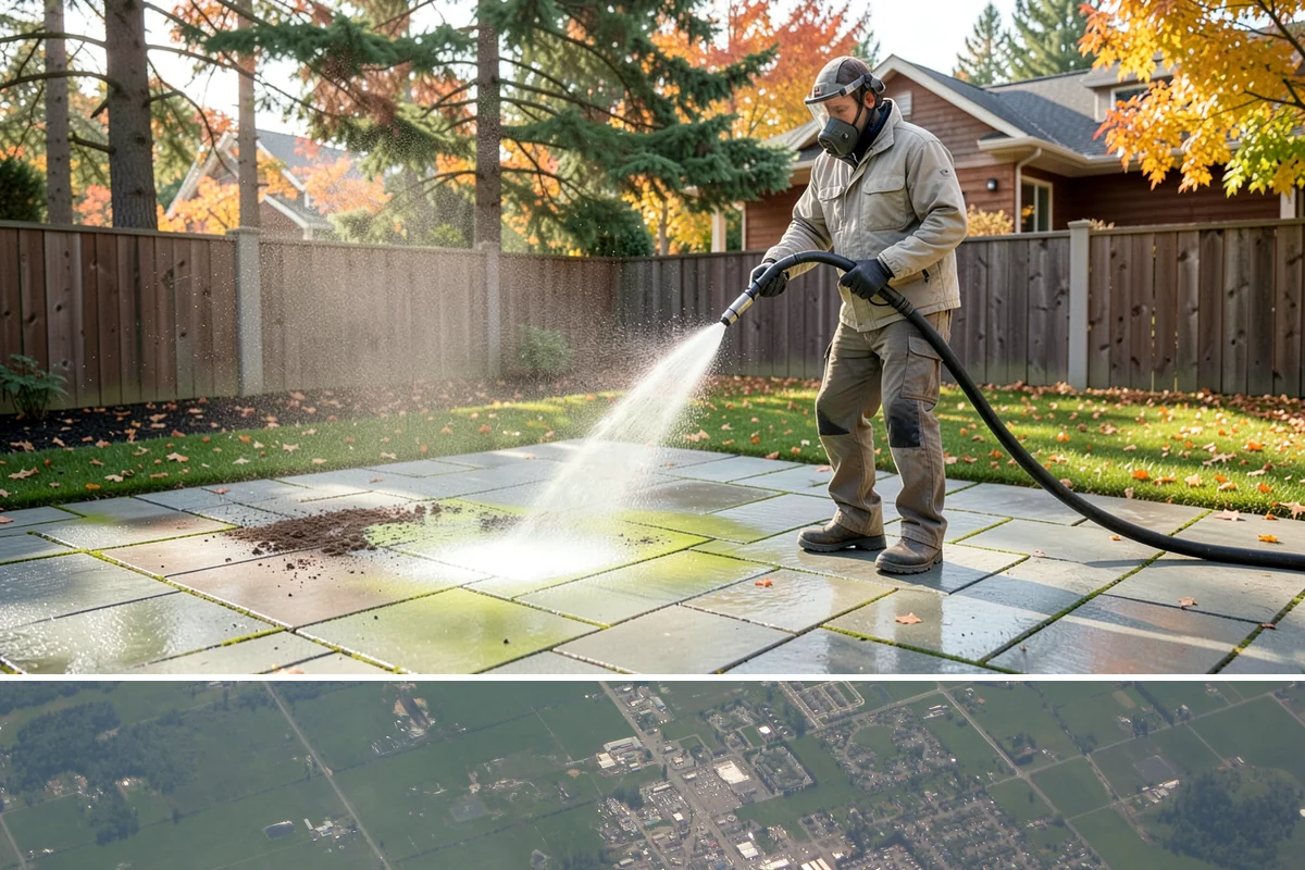 HOA Pressure Washing in Enumclaw, King County, WA - A spring deep clean paired with a fall moss treatment keeps community areas safe through Washington's wettest months.