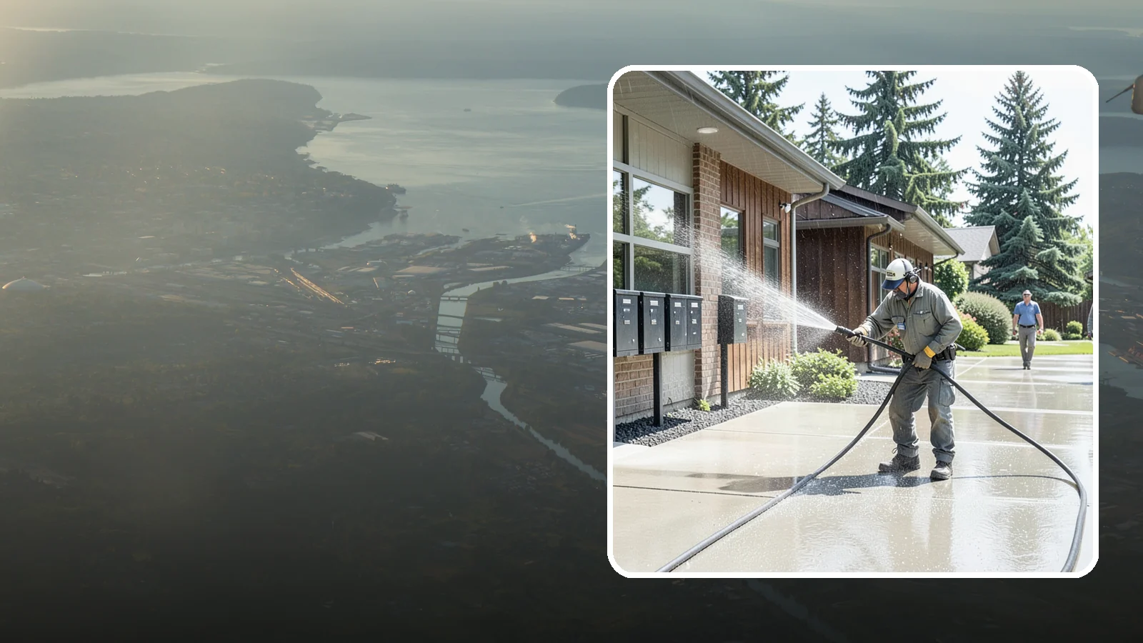 HOA Pressure Washing in Fife, Pierce County, WA - We help Washington homeowner associations maintain clean shared sidewalks, mailboxes, and community structures on a predictable...