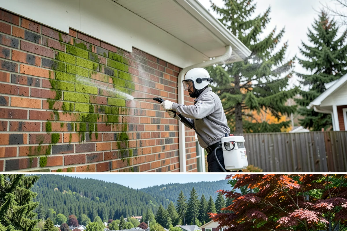 HOA Pressure Washing in Index, Snohomish County, WA - A spring deep clean paired with a fall moss treatment keeps community areas safe through Washington's wettest months.