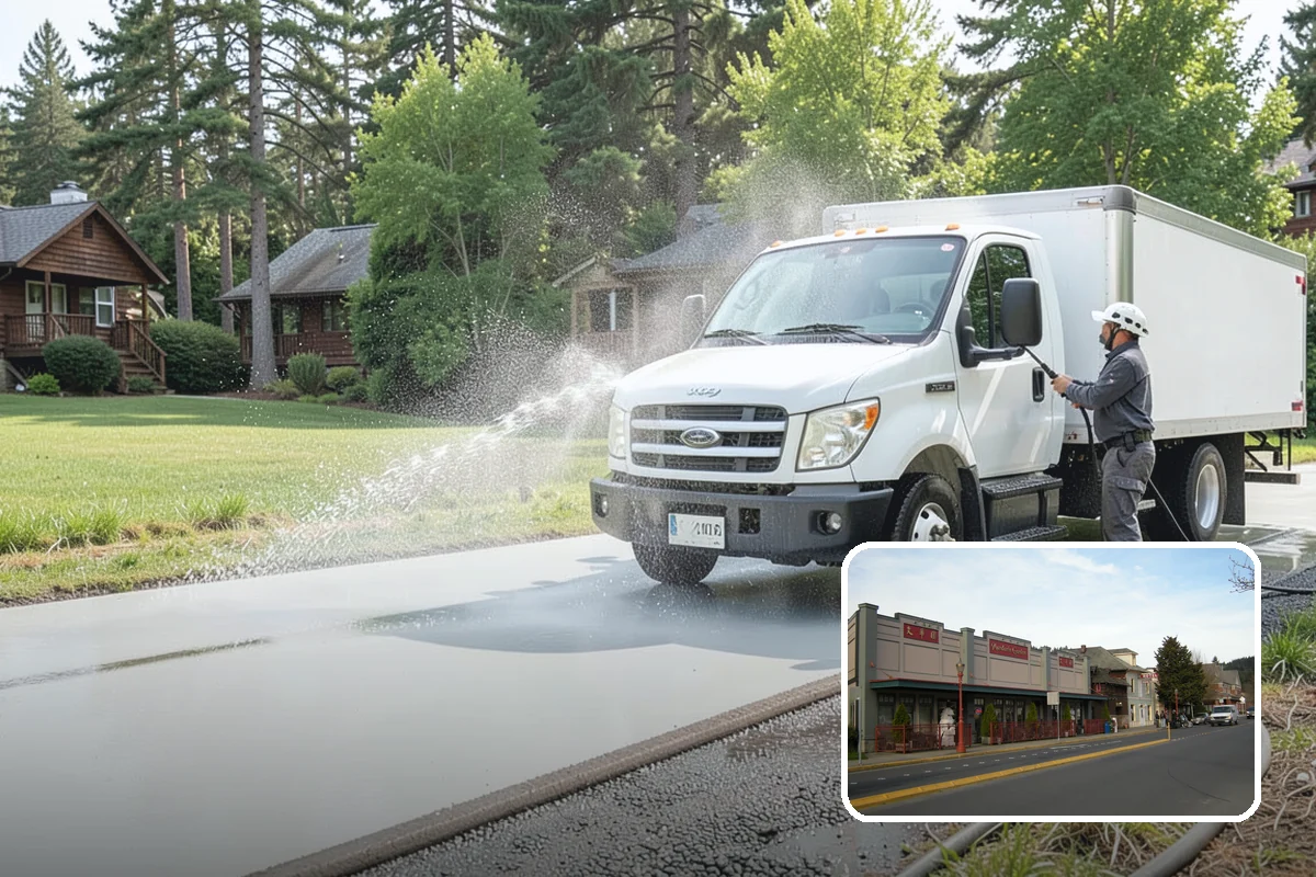 HOA Pressure Washing in Issaquah, King County, WA - Reduces slip-and-fall liability on shared paths