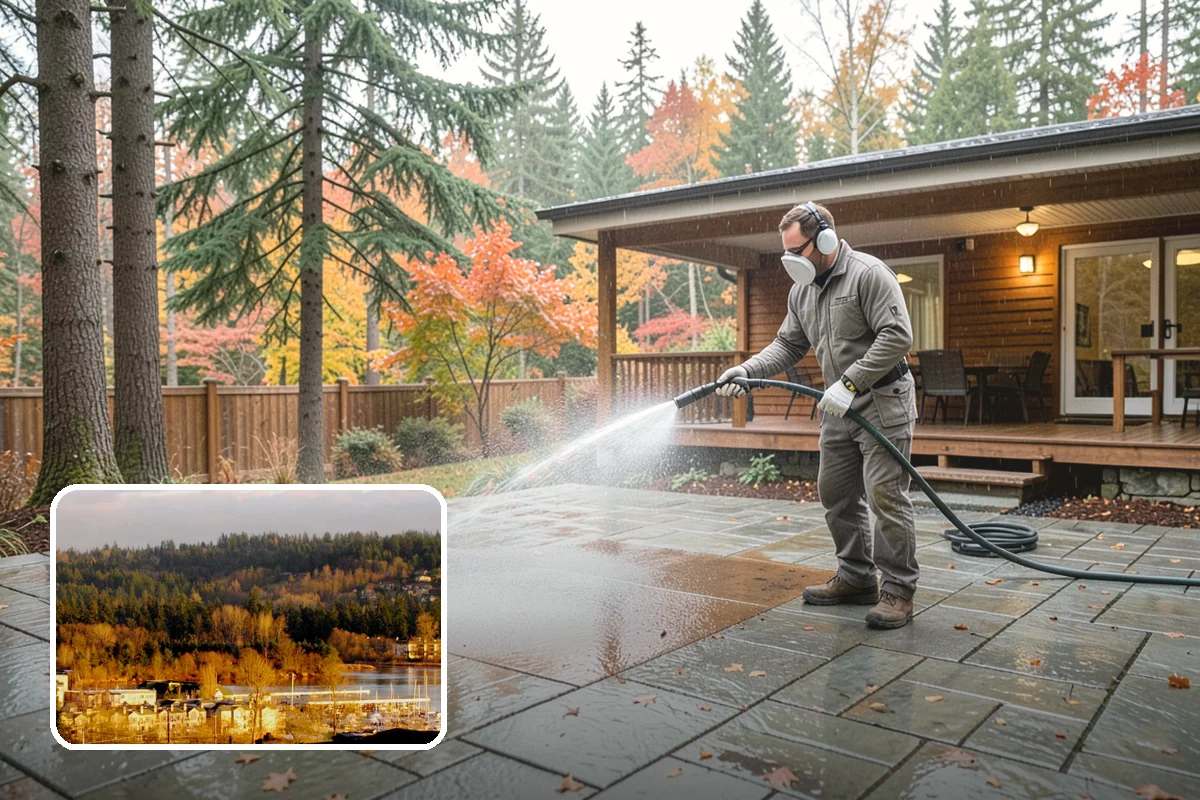 HOA Pressure Washing in Kenmore, King County, WA - Reduces slip-and-fall liability on shared paths