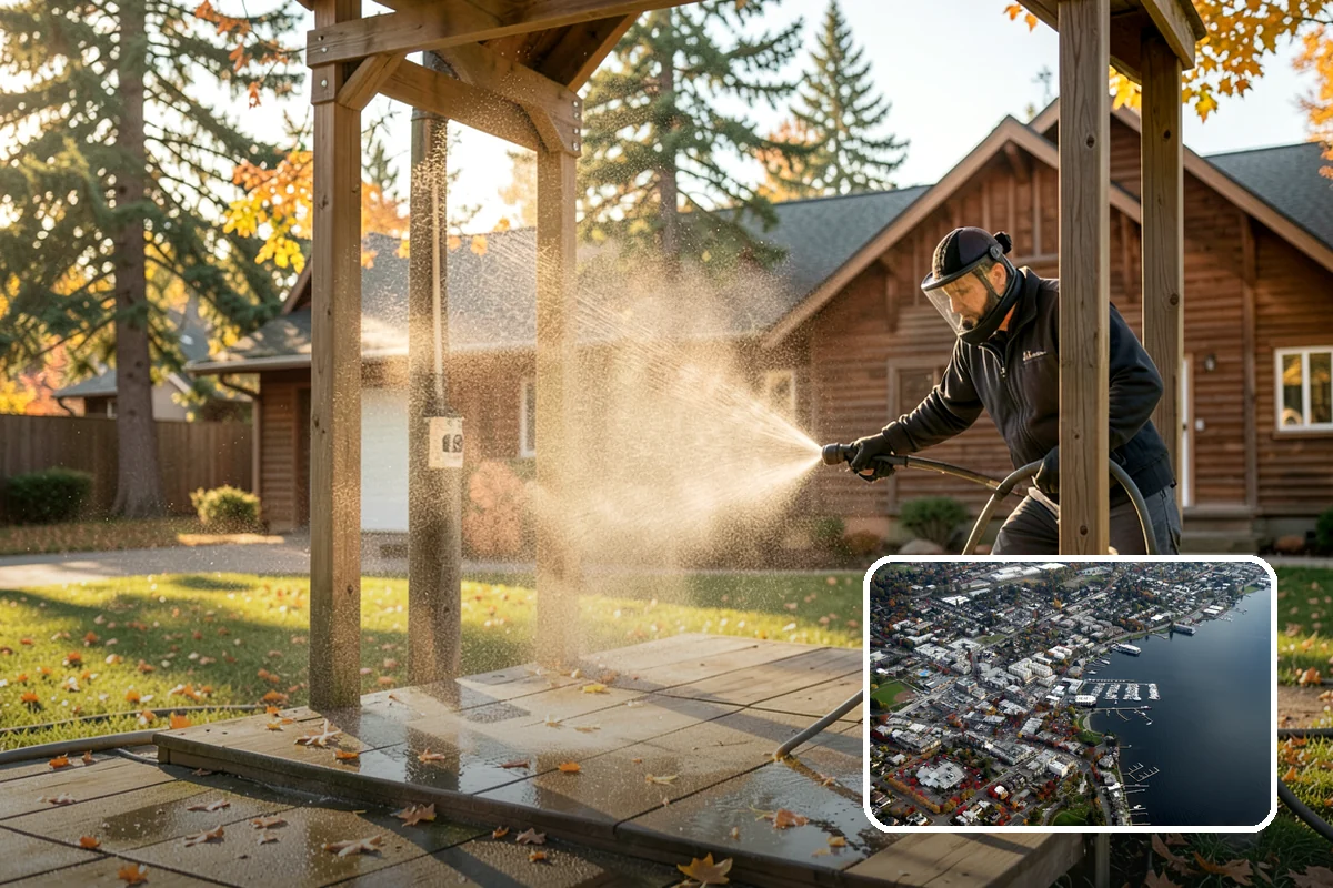 HOA Pressure Washing in Kirkland, King County, WA - Reduces slip-and-fall liability on shared paths