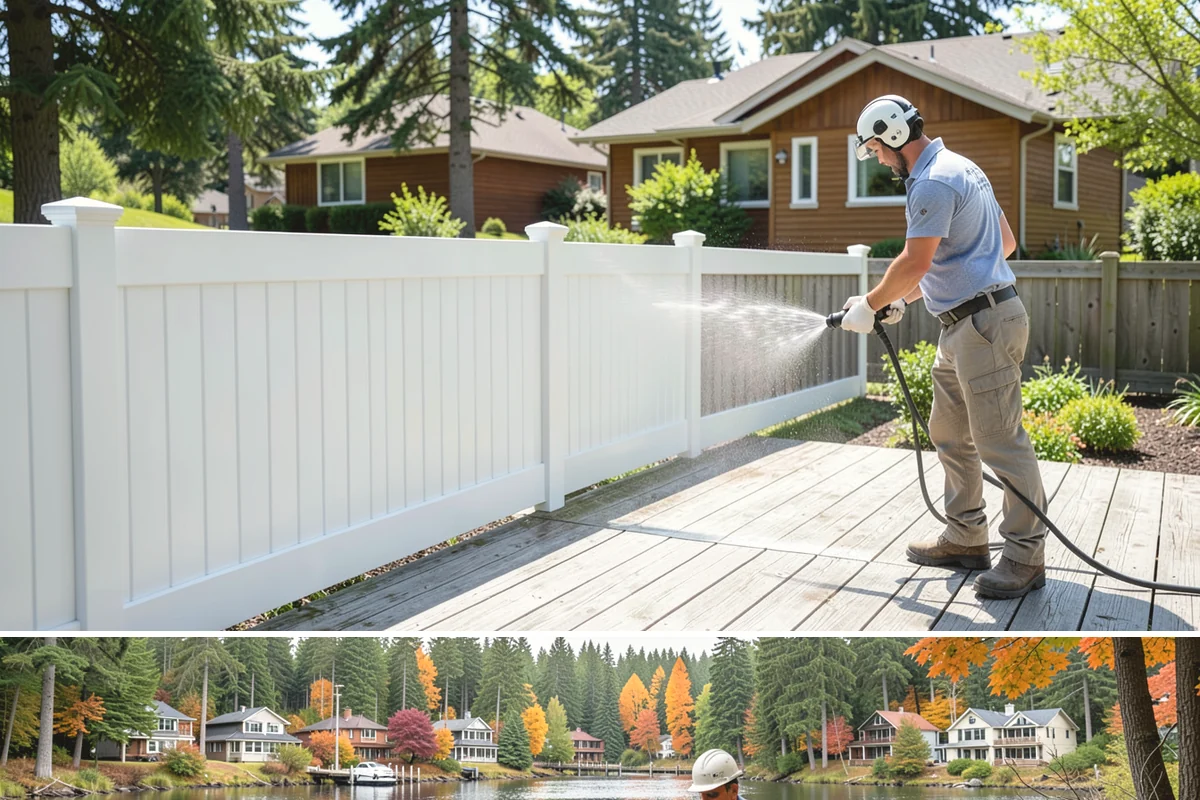HOA Pressure Washing in La Conner, Skagit County, WA - A spring deep clean paired with a fall moss treatment keeps community areas safe through Washington's wettest months.