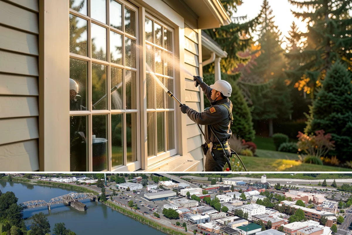 HOA Pressure Washing in Mount Vernon, Skagit County, WA - A spring deep clean paired with a fall moss treatment keeps community areas safe through Washington's wettest months.